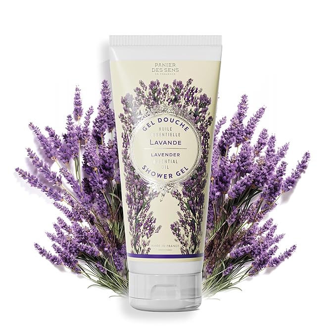 Panier des Sens - Lavender Moisturizing Body Wash for Women & Men - Gentle Shower Gel - 96% Natural - Normal, Sensitive Skin - Body Care Made in France, SLS Free, Vegan - 6.8 floz