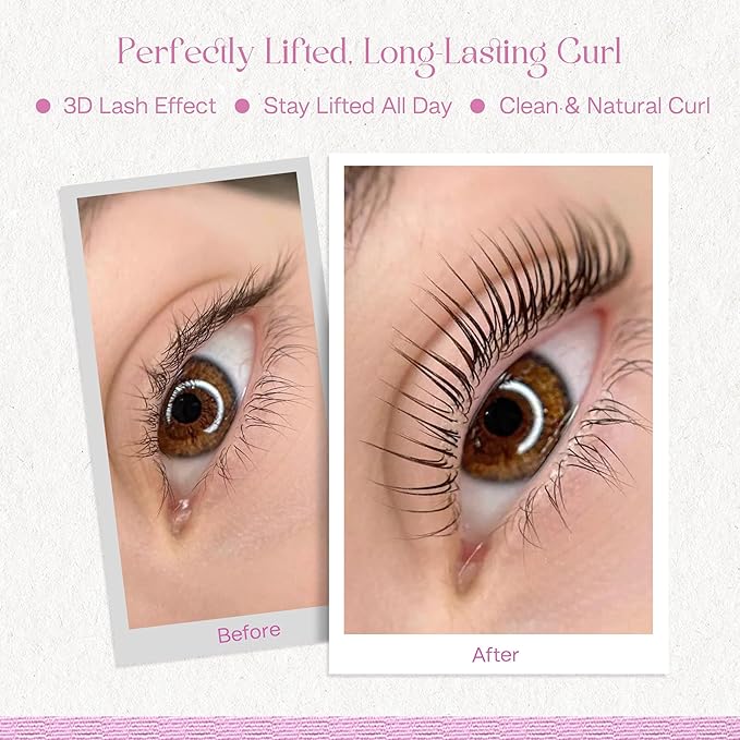 CALAILIS Lash Lift Glue Balm, Lash Lift Adhesive Strong Sticky for Perfect Eyelash Perm & Brow Lamination, Fruit Flavor Eyelash & Eyebrow Glue Balm (Peach, 5g)