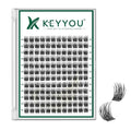 Lash Clusters 144pcs Individual Lashes D Curl 10mm Eyelash Clusters KEYYOU Air Touch Cluster Lashes Super Lightweight Soft Wispy Comfortable DIY at Home(Air03-D-10mm)