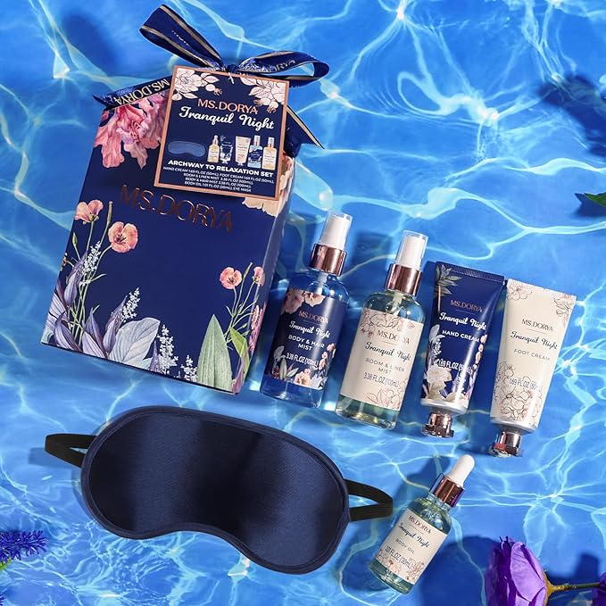 Mothers Day Gift Baskets for Women - 6 Pcs Self Care Gifts Set Gifts for Her, Gifts for Women Mom Wife Grandma, Relaxing Gift Baskets At Home for Her, Anniversary