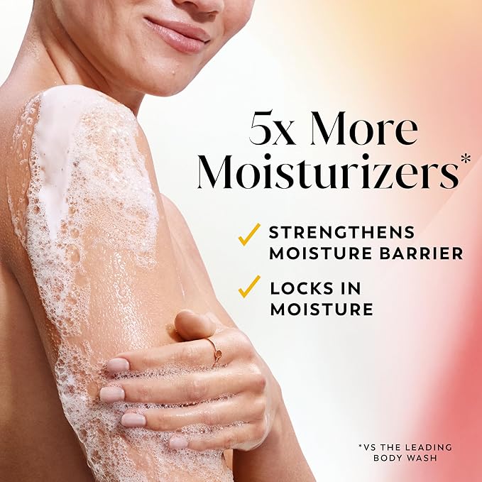 Olay Body Wash for Women, Ultra Moisture, 24/7 Moisture Barrier Repair, Hydrating Formula for Visibly Healthy Soft Skin, Vitamin B3 & Hyaluronic Blend, For All Skin Types, Cocoa Butter Scent, 35 fl oz