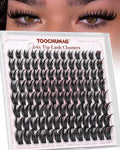 TOOCHUNAG Manga Lash Clusters Bunny Cluster Eyelash Extensions 10-18mm Fairy Spiky False Eyelashes Clusters D Curl Cluster Lashes Individual for Baddie Anime Eye Lash Extension