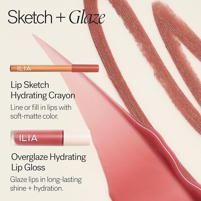 ILIA - Overglaze Hydrating Lip Gloss | Long-Wear, Non-Sticky, 24-Hour Hydration | Smooth + Plump | Vegan + Silicone-, Gluten-, Nanoparticles-Free (Resin)