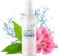 Eva Naturals Witch Hazel Face Toner – Hydrating & Clarifying Toner with Glycolic Acid, Vitamin C & Aloe for Acne, Oily, Dry & Sensitive Skin, Pore Tightening Facial Mist for Balanced Glow (4oz)