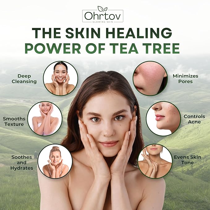 Tea Tree Soap – Natural Defense Tea Tree Oil Wash Bar for Face & Body – Remedy Soap Fights Acne, Skin Irritation, and Prevents Breakouts – Deeply Cleansing, Hydrating Cleanser for Calm, Fresh Skin