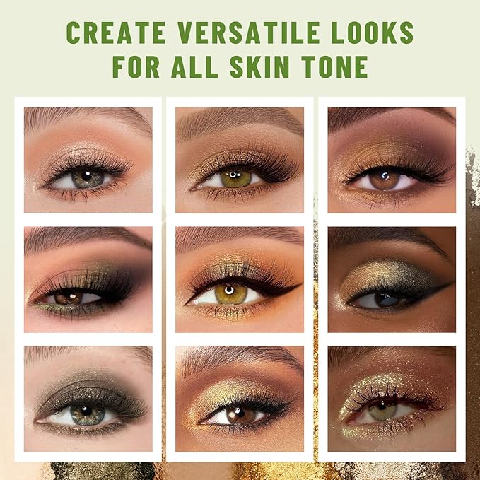SUSIKEKI Neutral Nude Matte & Shimmer Eyeshadow Palette with Brush - 6 Colors Mini Travel Size, Highly Pigmented Olive-colored Tone Eye shadow, Long Lasting Vegan Makeup Palette for Daily Use 04