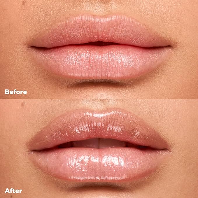 Kosas Wet Lip Oil Gloss - Hydrating Lip Plumping Treatment with Hyaluronic Acid & Peptides, Non-Sticky Finish (Exposed)