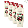 Old Spice Body Wash for Men, Holidudes Holiday Edition, 24/7 Holiday Freshness, Lasting Scent and Rich Lather, Stocking Stuffer, Lumbersnack with Fresh Pine Scent, 16 oz (Pack of 4)