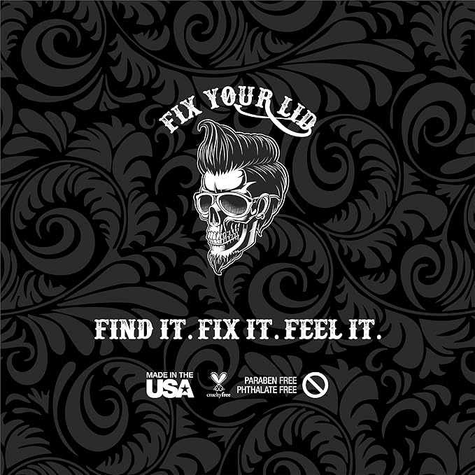 Fix Your Lid Forming Cream 3.75 oz Medium Hold Hair Cream For Men - Mens Hair Gel Medium Shine - All Day Hold Styling Cream For All Hairstyles - Easy To Wash Out
