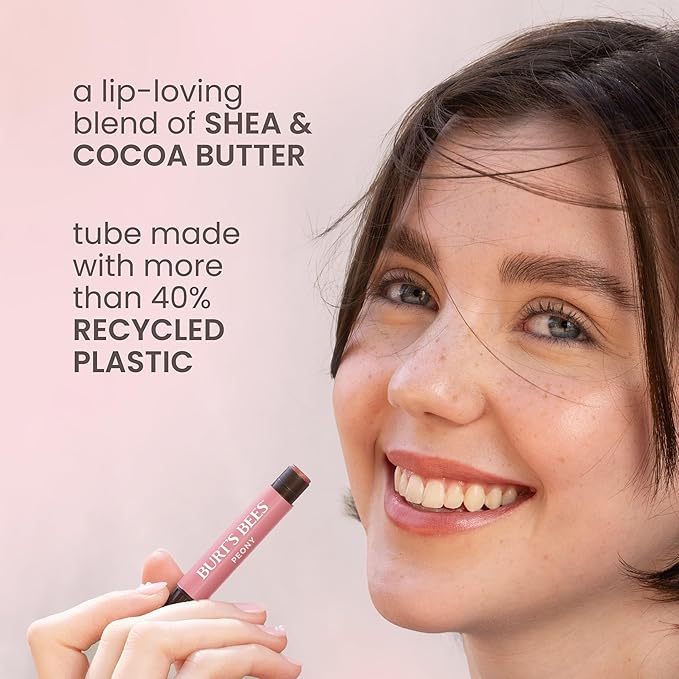 Burt's Bees Shimmer Lip Tint Set, Tinted Lip Balm Stick, Moisturizing for All Day Hydration with Natural Origin Glowy Pigmented Finish & Buildable Color, Champagne 4 Count (Pack of 2)