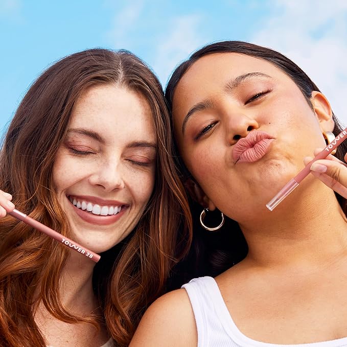 Tower 28 OneLiner - Multi-Use Creamy Lip Liner, Eyeliner & Face Makeup Pencil for Sensitive Skin - Hydrating, Vegan Formula with Shea Butter - Matte, Long-Lasting Finish - Chocolate Brown (1 Count)