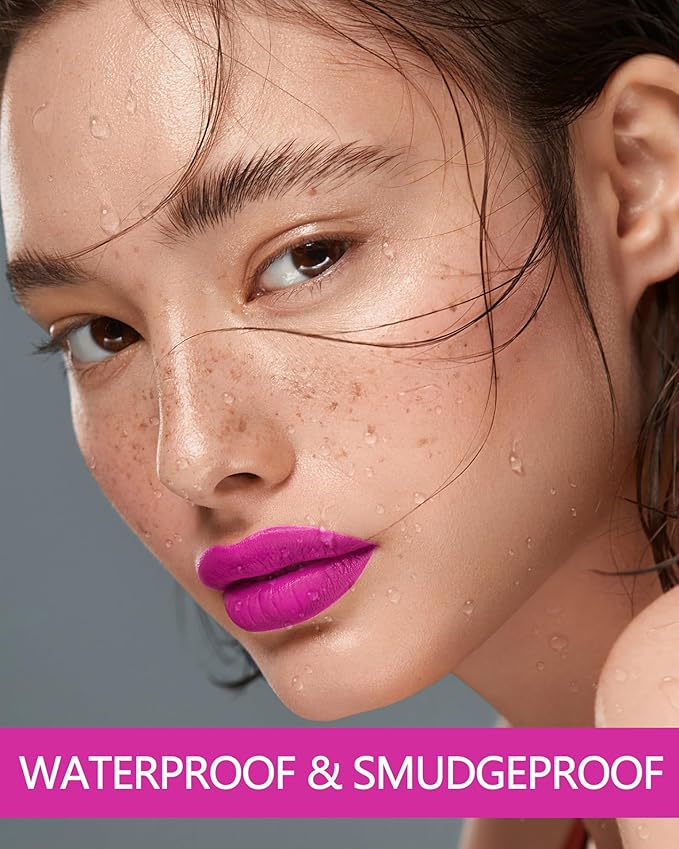 MAKI YIKA Hot Pink Lipstick for Women Color Stay Long Lasting Lipsticks No Smudge Matte Liquid Lipstick Transferproof Cruelty-Free Lip Color for Mother's Day,Pink Soul