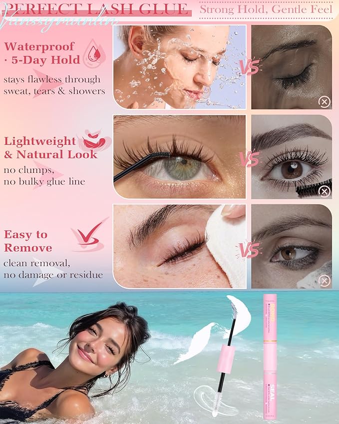 Dark Brown Manga Lash Clusters Kit Natural Wispy Eyelashes Cluster Kit Fairy Anime Cluster Eyelash Extensions C Curl 10-18mm Lashes Clusters Clean Band Individual Lashes with Brush