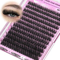 200D Volume Lash Clusters 10-16mm Wispy Eyelash Clusters Fluffy Cluster Eyelash Extensions D Curl Individual Lashes DIY Wearable Lash Extension by Yawamica