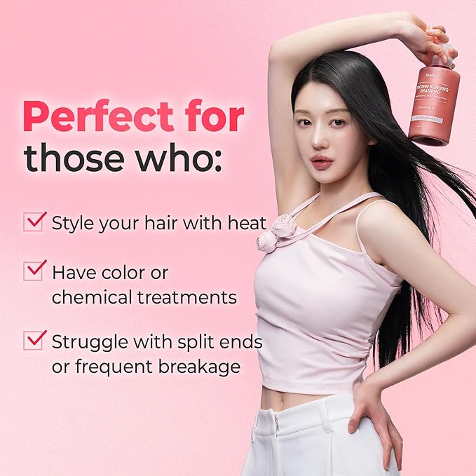 KUNDAL Protein Bonding Shampoo, Hair Mask, Serum Set, Damage Repair Care, Protein Bonding System, Heat Protection, Shine Boost, Violet Muguet, 300ml+200ml+50ml