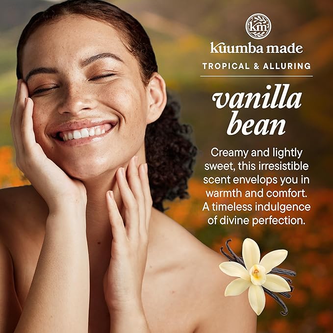 Kuumba Made Vanilla Bean Fragrance Oil, Long-Lasting Scented Oil Perfume Roller, Vegan, Alcohol-Free, 0.5 Fl Oz Fl Oz