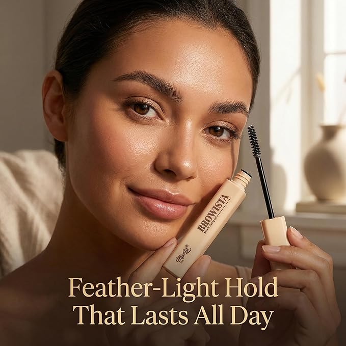 MISS LIL USA BROWISTA Eyebrow Gel – Strong Hold Brow Gel, Clear, All Day Wear, Long-Lasting, Flake-Free Lightweight Formula, Natural Finish