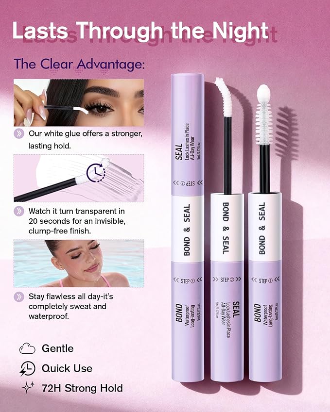 EYDEVRO Manga Lash Clusters Kit Fairy Eyelash Clusters Kit Wet Look Anime Cluster Eyelash Extensions Kit 10-16mm Natural Wispy DIY Lash Extension Kit Waterproof Lash Bond and Seal Tweezers Brush
