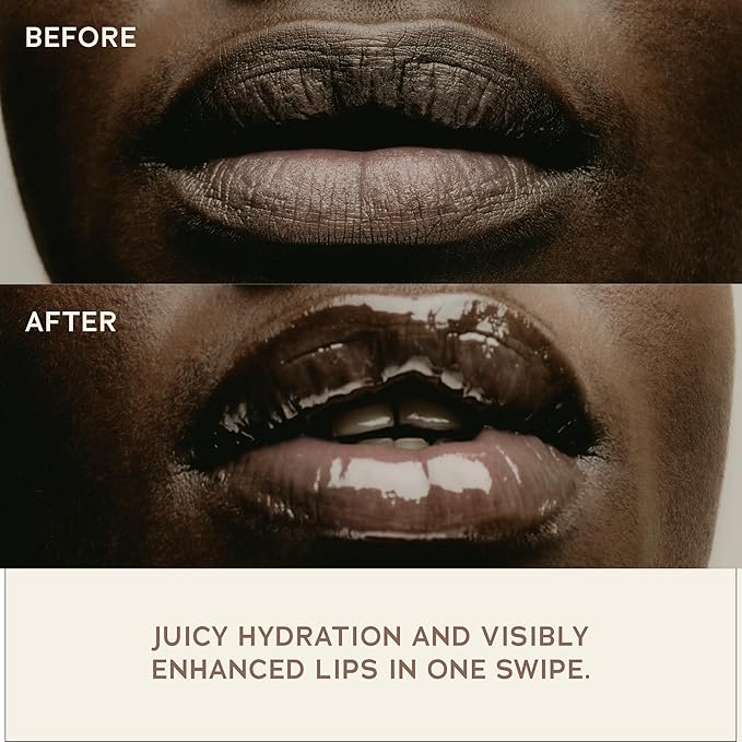 SWEET JULY SKIN Lip Treatment - Hydrating & Plumping Lip Balm with a Lip Peptide and Antioxidant Fruit Oils, Smooths & Softens, Vegan, Clean, 0.5 oz (Guava)