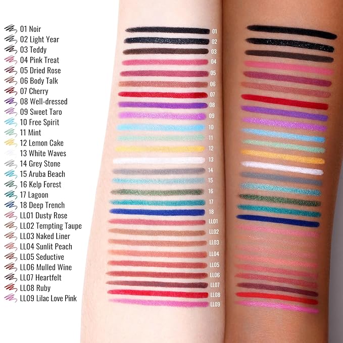 Oulac Waterproof White Lipliner Pencil - Smooth and Creamy Lip Primer, Retractable Lip Makeup for Precision Application, Vegan & Cruelty-Free, 13 White Waves