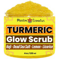 Turmeric Dead sea salt scrub | Kojic Acid | Licorice root | Face & Body | 100% Natural | Jojoba oil || Made in Canada - Muslim Cosmetics - Turmeric Glow (4oz (120ml))