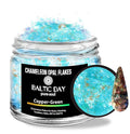 BALTIC DAY Chameleon Opal Flakes [Copper/Green] – Color Shift Mica Pigment Powder for Epoxy Resin, Tumblers, Nail Art, Eyeshadow, Makeup, Molds, and More – Chrome Color Shift Powder