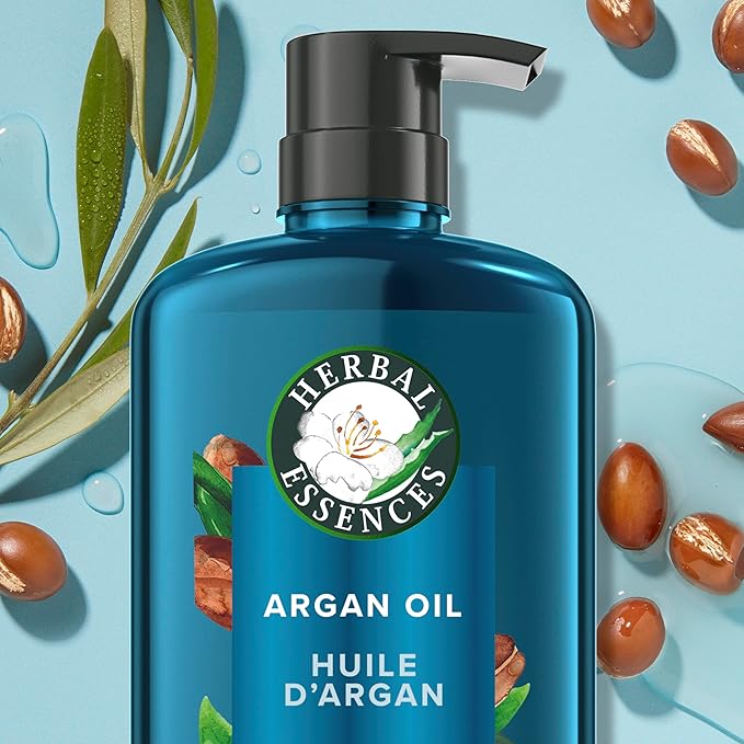 Herbal Essences Argan Oil Paraben Free Conditioner, Hair Repair, 20.2 fl oz, with Certified Camellia Oil and Aloe Vera, For All Hair Types, Especially Damaged Hair