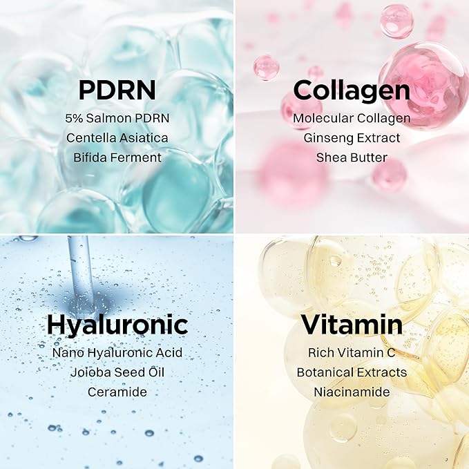 DERMAL Hydrogel Melting Mask Variety Pack 4 Sheets - Korean Overnight Face Mask Set with Collagen, Hyaluronic, PDRN, Vitamin - Glass Skin Jelly Gel for All Skin Concerns - K-Beauty Ritual