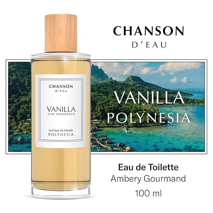 Chanson Vanilla Eau de Toilette 3.4 fl oz (Pack of 1), Notes of Pear, Sugar, and Vanilla, Women's Fragrance, Long Lasting, Everyday Fragrance, Travel Size