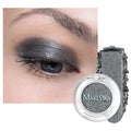 MAKI YIKA Spark Black Crème Eyeshadow Single Shimmer Dark Cream Eye Shadow palette for Women Color Stay Long Lasting Waterproof Eye Makeup Monochrome Eyeshadows,#22