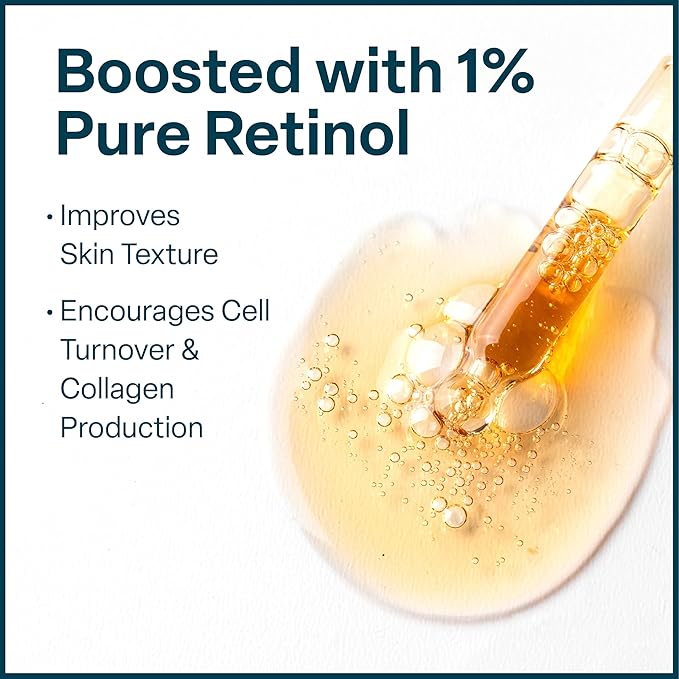 QRxLabs 5% Niacinamide Serum with 1% Retinol & Alpha Arbutin – Brightening Face Serum to Help Improve the Appearance of Pores, Texture & Uneven Skin Tone – 2 Fl Oz