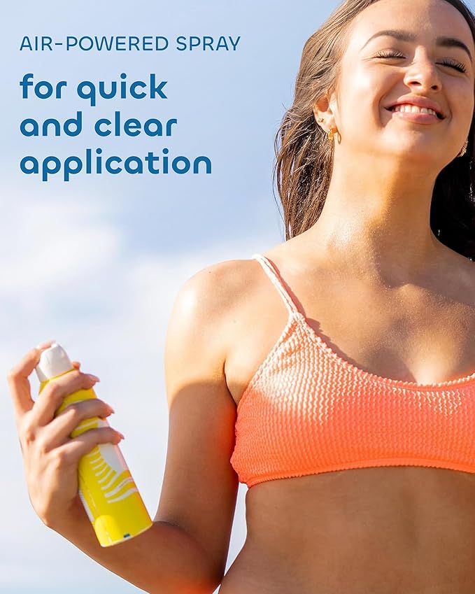 Seaweed Bath Co. Clear Guard SPF 40 Sport Broad Spectrum Sunscreen - Quick Dry, Air-Powered Spray - Natural Tropical Scent - With Sustainably Harvested Seaweed, Aloe, Avocado Oil - 6 oz (Pack of 2)