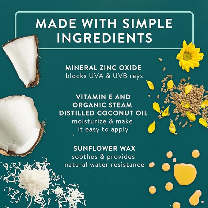 Badger SPF 50 Daily Mineral Sunscreen with Zinc Oxide, 85% Organic, Lightweight & Easy to Apply, No White Cast, Moisturizing, Reef Safe, Vegan, Unscented, 4 fl oz