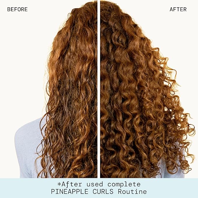 Pacifica Beauty, Pineapple Curls Defining Natural Conditioner, For Curly, Coily and Textured Hair Types, Pineapple Scent, Sulfate Free and Silicone Free, 100% Vegan and Cruelty Free | Hair Conditioner