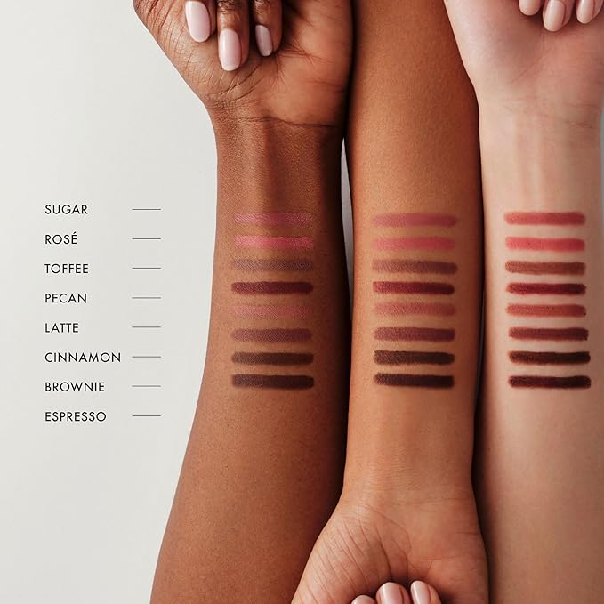 Summer Fridays SoftLine Lip Liner Pencil - Creamy, Long-Lasting Matte Lip Pencil for Sculpted Definition - Skin Care Infused Makeup with Hyaluronic Filling Spheres + Jojoba Oil - Pecan (1.02 g)