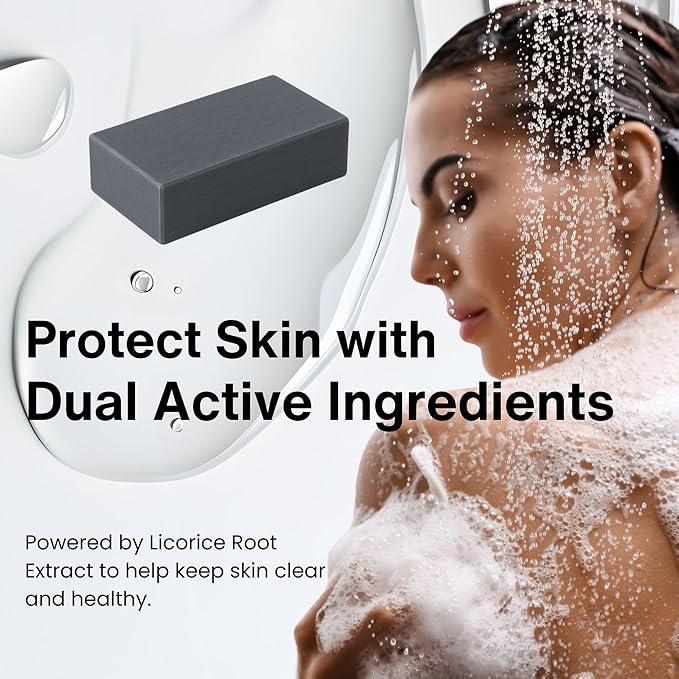 Pelican Soap Charcoal Soap Bar for Acne-Prone Skin, Black Soap Bar for Men by Kaolin Clay & Papaya Enzyme, Exfoliating Bar Soap for Sensitive Skin & Pore Cleansing, Natural SOAP from Japan (1EA Black)