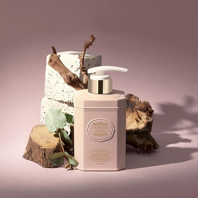 TEABLESS Perfumed Body Lotion, Daily Moisturizer for Dry Skin & Sensitive Skin, Non-Greasy, Korean Skin Care (8.45 Fl Oz, Rose Musk)