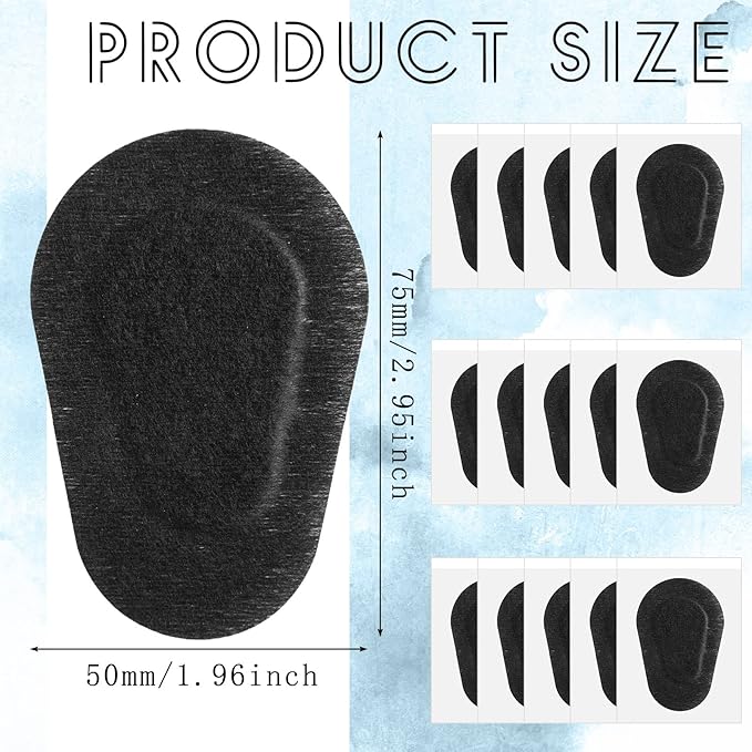 Panitay 40 Pcs Adhesive Eye Patches for Adults Eye Patch for Disposable Breathable Amblyopia Lazy Adhesive Bandages for Men(3 x 2 Inch,Black)