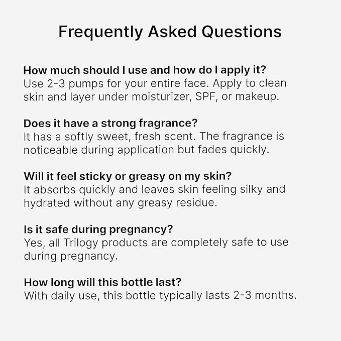 Trilogy Pro Collagen+ Power Serum, Firming and Renewing Essence with Vegan Collagen Amino Acids, Hyaluronic Acid and Squalane, 1.0 fl oz