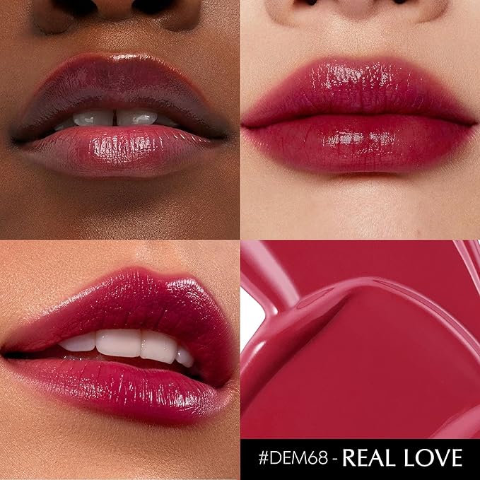Depuplum 3Pc Dark Red Lipsticks Set for Women Hydrate Lipstick Glossy Moisture Lip Gloss Sheer-Medium Coverage Long Lasting Lipsticks for Dry Lips, DM68/95/98