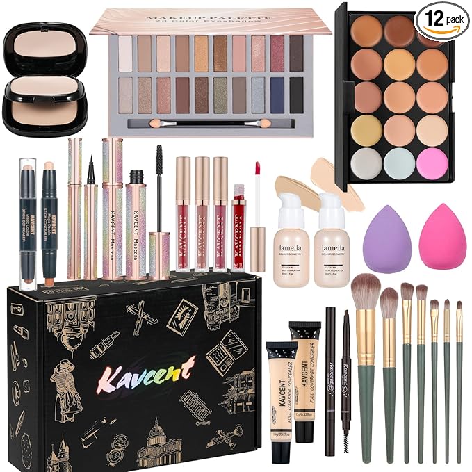 Makeup Set Makeup Kit for Women Full Kit Makeup Sets for Teens Women Gift Eyeshadow Palette Lipgloss Foundation concealer Makeup Kit for Teens Teenager