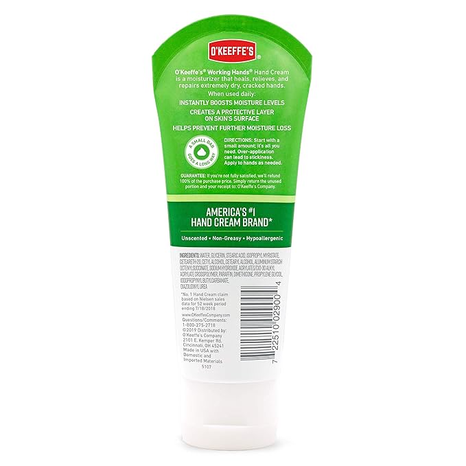 O'Keeffe's K0290004-9 Working Hands Hand Cream Tube (9 Pack), 3 oz