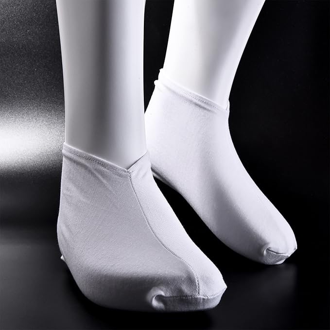3 Pairs Cotton Socks Moisturizing Socks Women Lotion Sock for Dry Feet Overnight Cotton Foot Lotion Hoses Spa Overnight Absorbing Stockings for Dry Cracked Feet White Moisture Enhancing Hoses