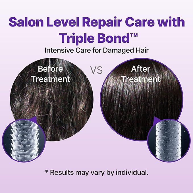 Triple Bond Magical Leave-In Treatment – No-Rinse Clinic-Level Hair Repair with Peptides, Amino Acids & Biotin, Weightless Heat Protectant, 5.07 fl.oz