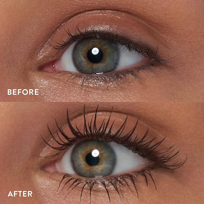 LAURA GELLER NEW YORK Kajal Longwear Mascara – Brown – Volumizing, Lengthening, & Defining Mascara - Smudge‑Proof & Flake‑Proof Wear, Buildable Formula