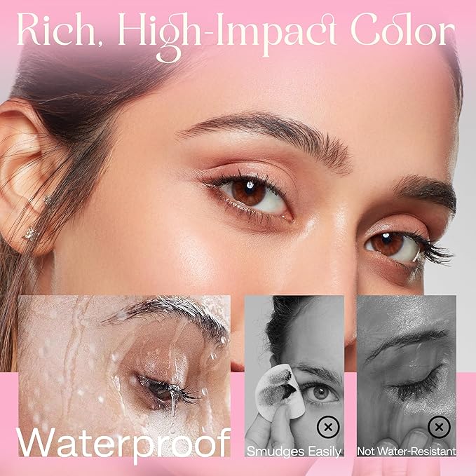 CALAILIS Eyebrow Tint Kit, Eyebrow Color Kit with Natural Effects Long Lasting 6+ weeks, Waterproof Brow tint with Gentle Ingredients, Safe & Easy to Use for Salon & at Home (Brown)