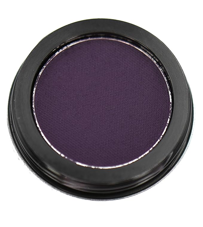 Pure Ziva Matte Violet Eggplant Satin Lavender Deep Purple Cake Eyeliner & Pressed Eyeshadow, Water Activated Powder; Gluten & Cruelty Free