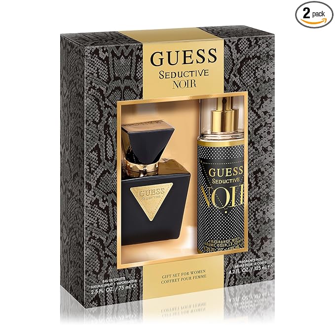 Guess Seductive Noir 2 Pc Set for Women (2.5 Ounce Edt Spray + 4.2 Ounce Mist)