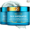 MAREE Face Exfoliator 2 PACK – Microdermabrasion Facial Scrub & Exfoliating Face Wash for Women – Collagen & Glycolic Acid – Gentle Scrub and Exfoliant – Men Exfoliating Scrubber – Exfoliante