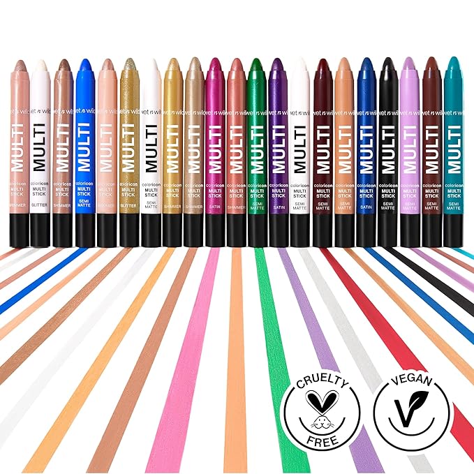 wet n wild Color Icon Cream Eyeliner Eyeshadow Multi-Stick, Moisturizing, Nourishing Velvety Cream-to-Powder Buildable & Blendable Formula, Cruelty-Free & Vegan - Nocturnal Behavior (Pack of 2)